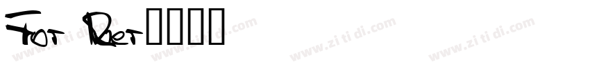 For RIver字体转换